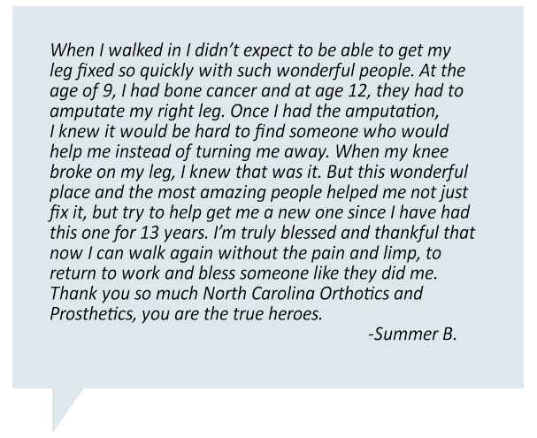 Summer B. Testimonial
